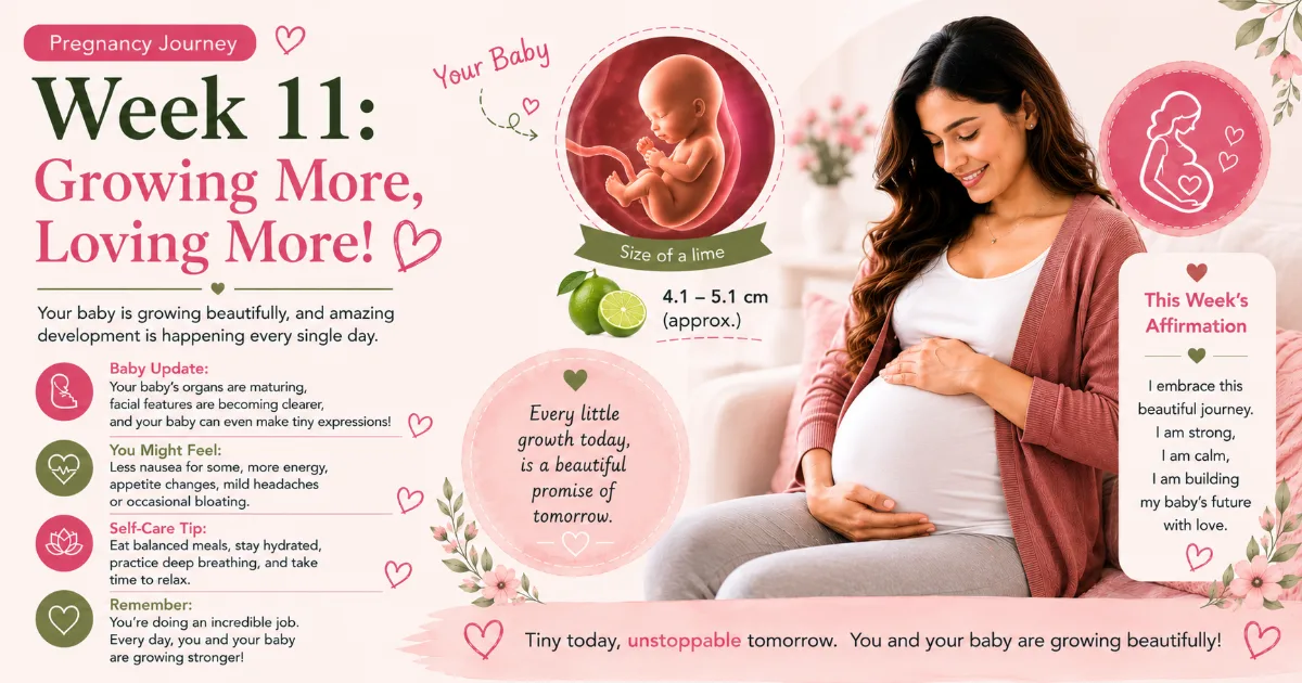🤰 Pregnancy Journey – Week 11: Growing More, Loving More! 💕