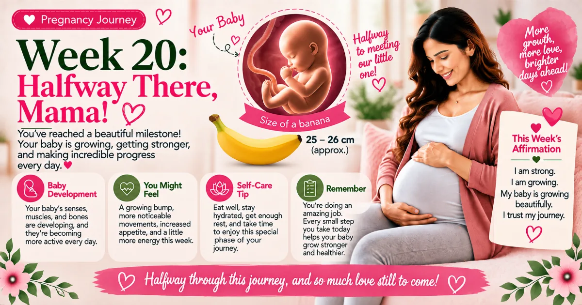 Pregnancy Journey Week 20: Halfway There, Mama