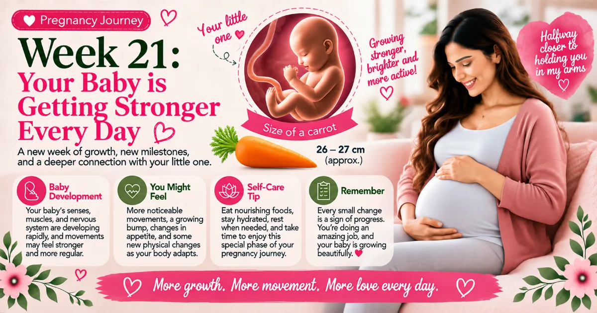 Pregnancy Week 21: More Movement, More Growth and Getting Closer to Your Baby